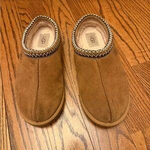UGG Tan Suede Slip-On Shoes